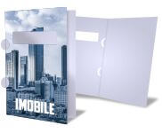 Pastas Couchê 250g Orelha Com Janela Sem Verniz