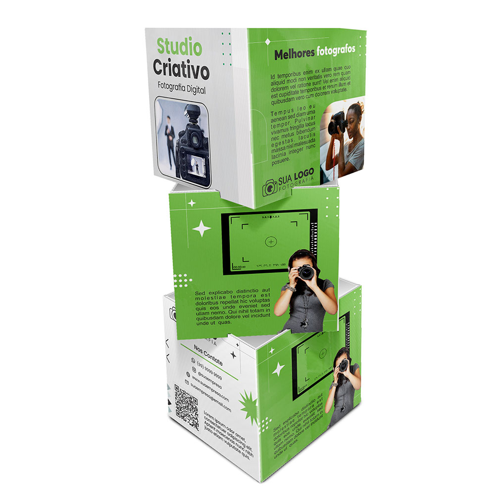 Totens Polionda 3mm Quadriedo de Polionda Com 3 Cubos