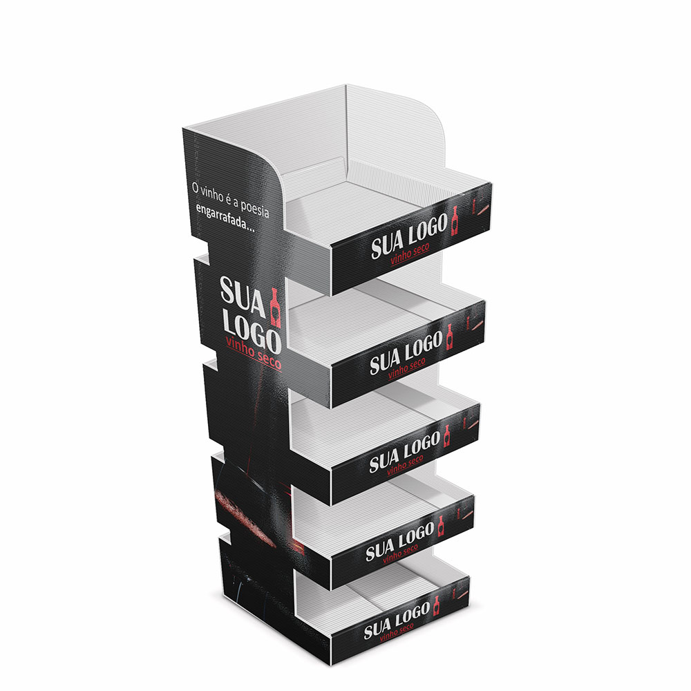 Expositores E Displays Polionda 3mm Prateleira Expositora de Polionda