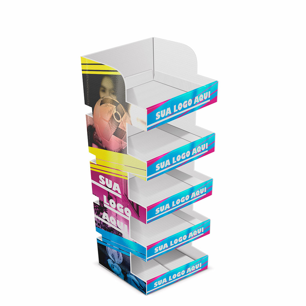 Expositores E Displays Polionda 4mm Prateleira Expositora de Polionda