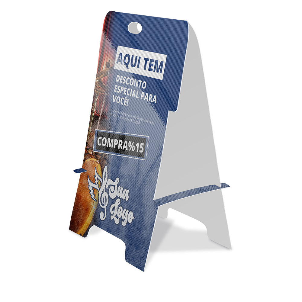 Cavalete Polionda 3mm Modelo Com Trava Lateral