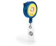 Porta Cracha Retratil Com Presilha (Azul)