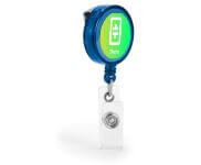 Porta Cracha Retratil Com Presilha (Azul)
