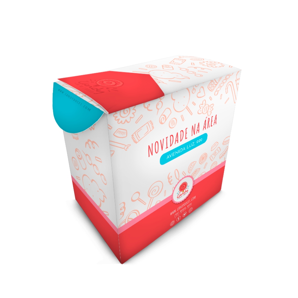 Caixa Para Etiqueta Supremo 255g Verniz Uv Total Frente