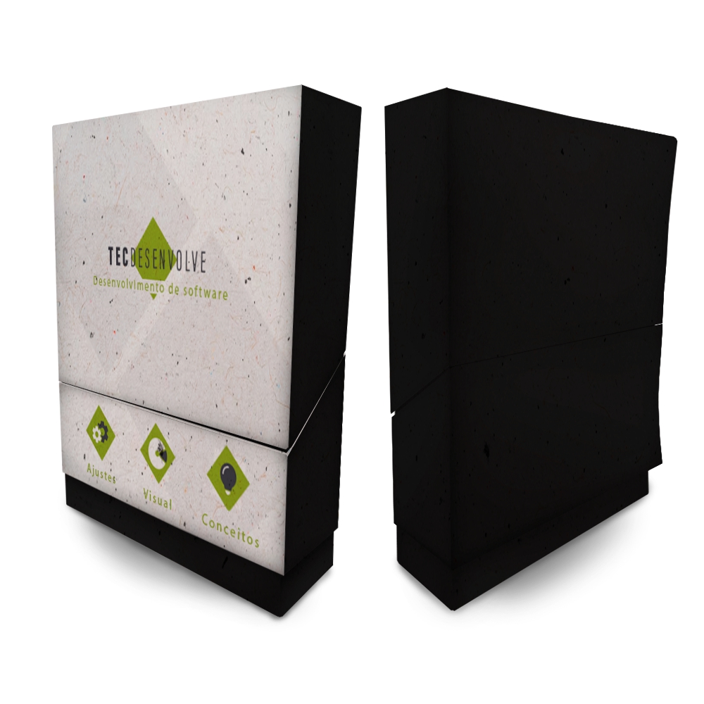 Caixa Porta Mini Panfleto Reciclato 240g Sem Verniz