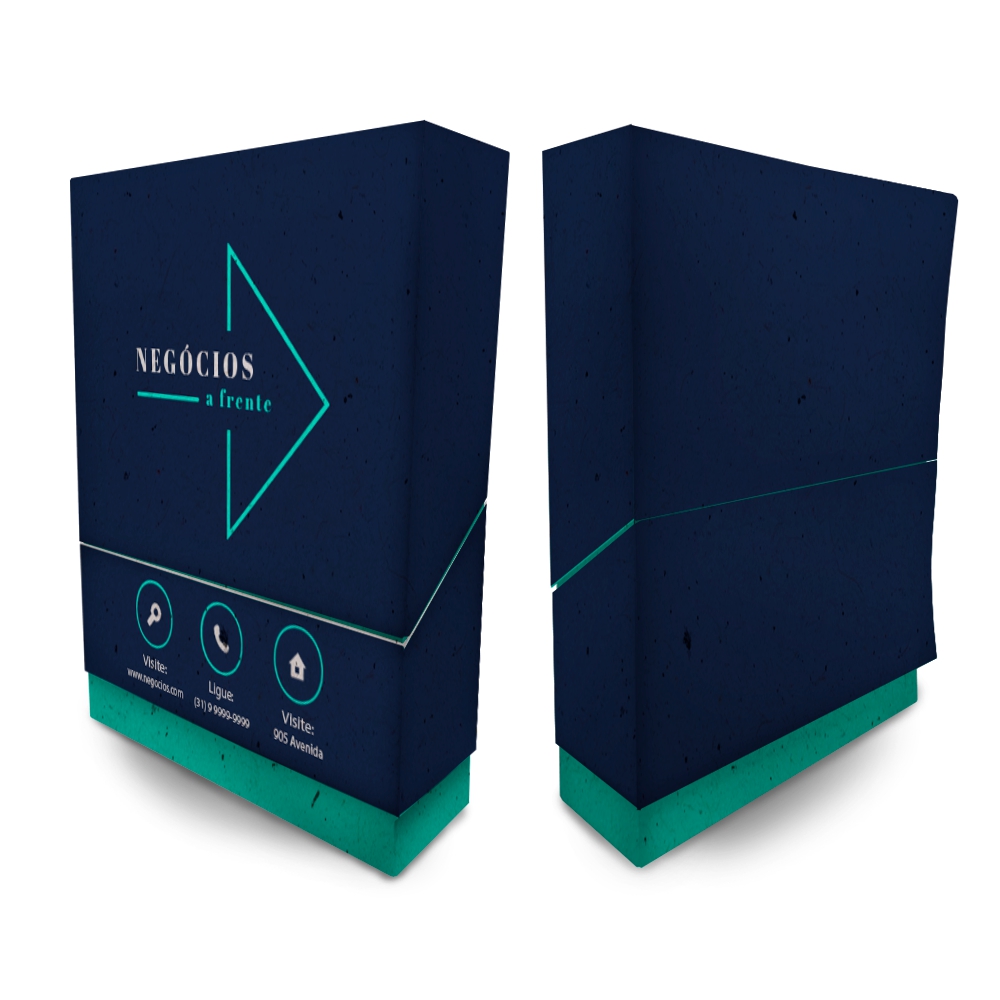 Caixa Porta Mini Panfleto Reciclato 240g Sem Verniz