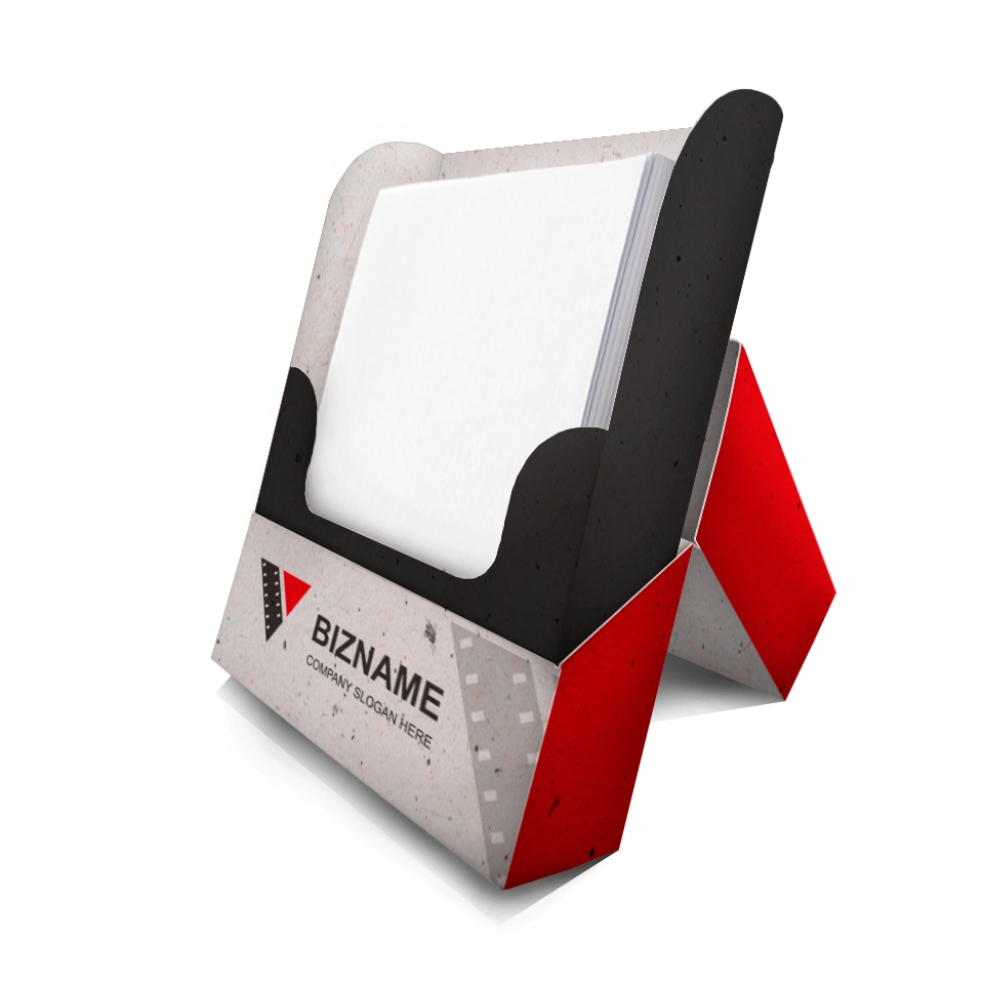 Caixa Porta Bloco Com Folhas Brancas Reciclato 240g Sem Verniz