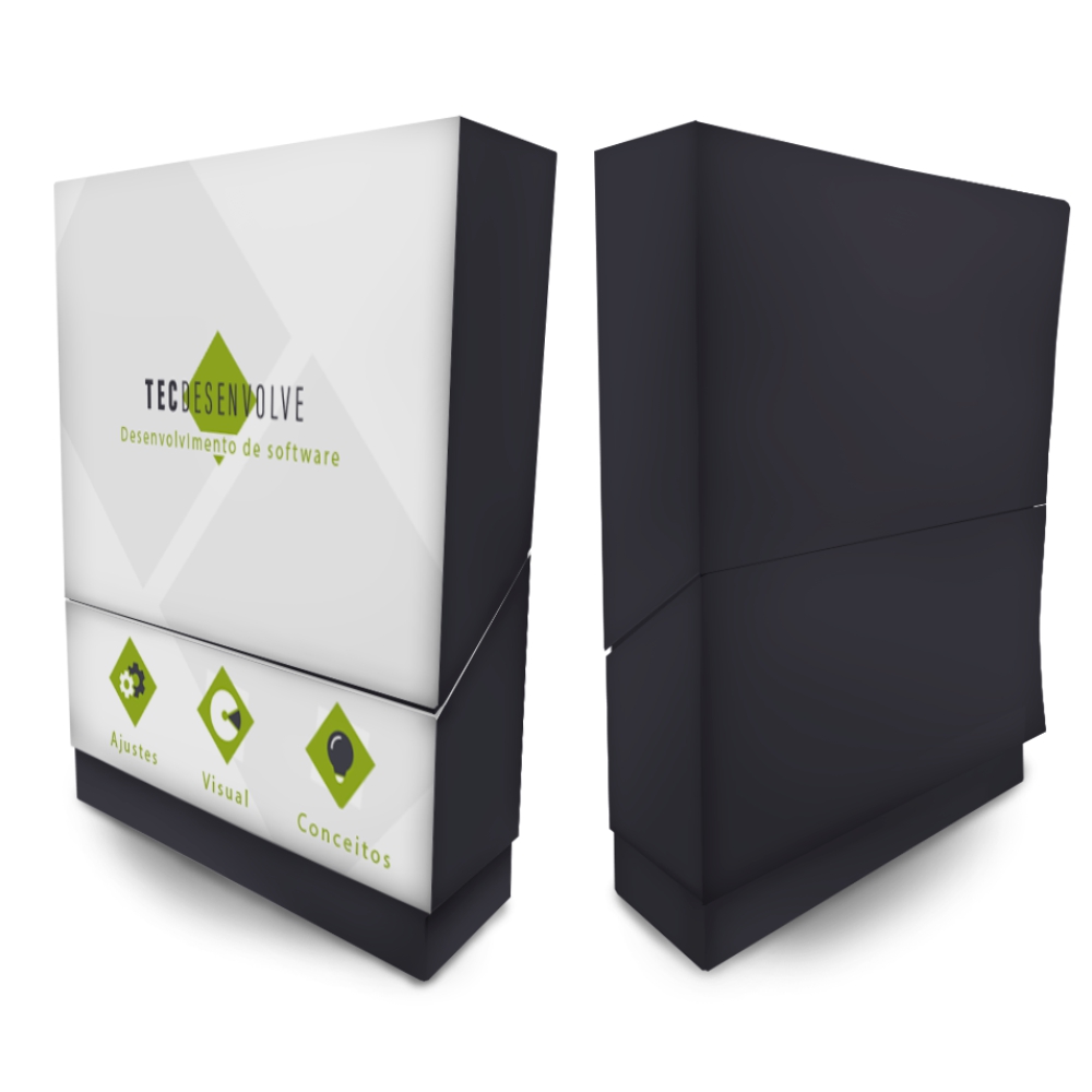 Caixa Porta Mini Panfleto Supremo 255g Verniz Uv Total Frente