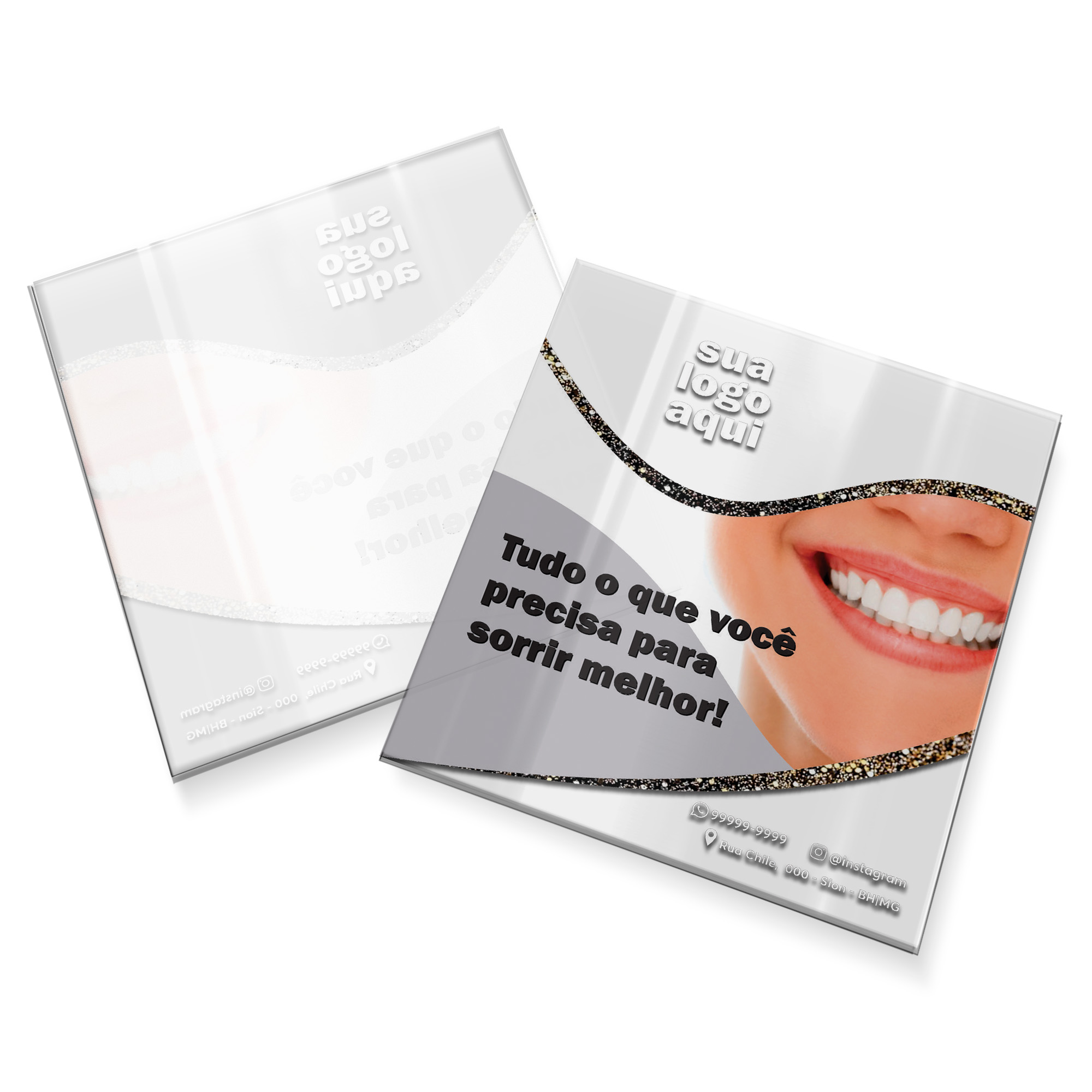 Postais Pvc 0,30mm Tránslucido Com Tinta Branca (91x102mm)