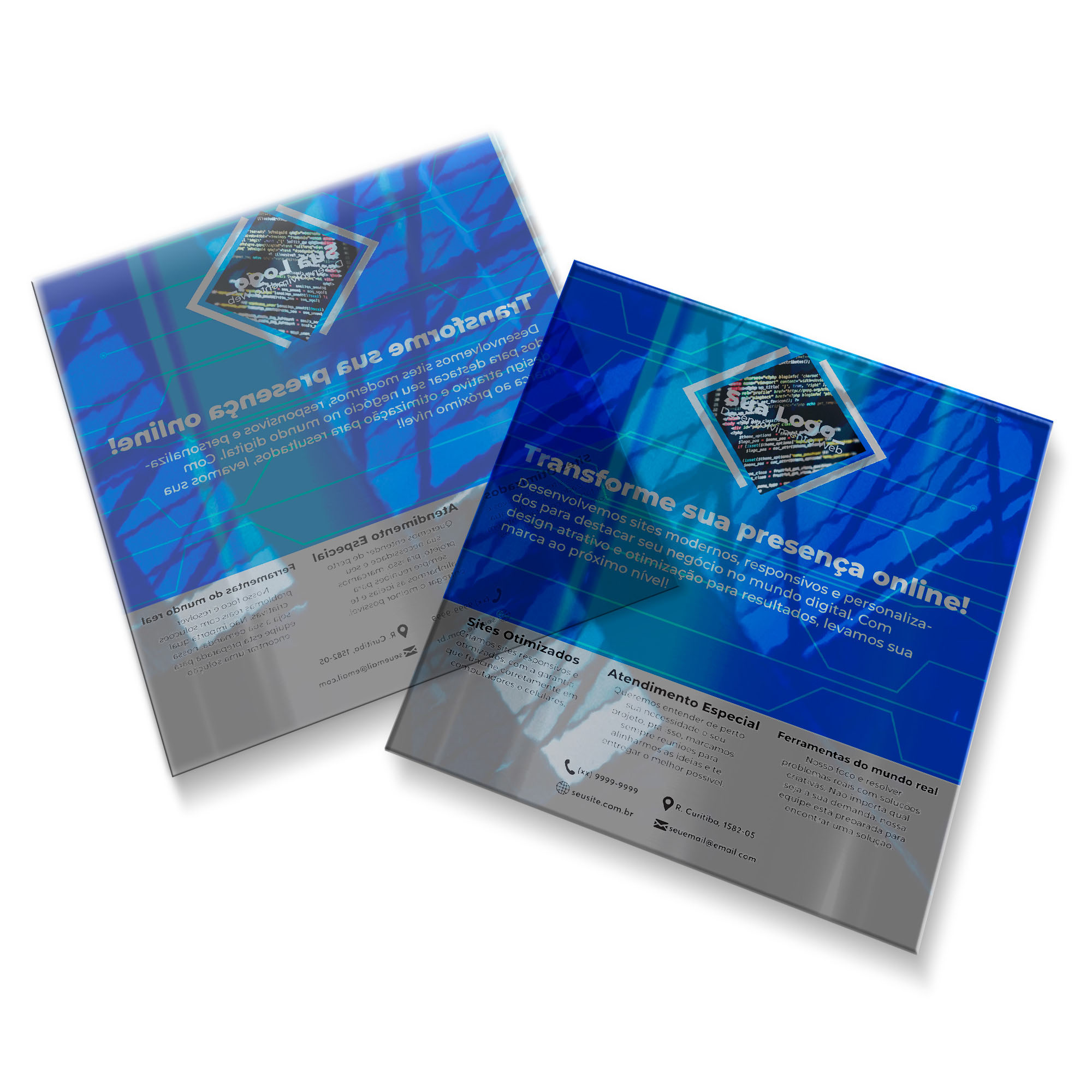 Postais Pvc 0,30mm Transparente Sem Tinta Branca (91x102mm)