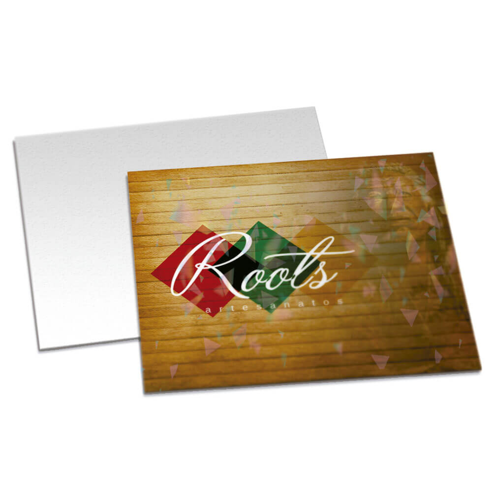 Postais Couchê 250g Laminação Holográfica Frente (91x102mm)