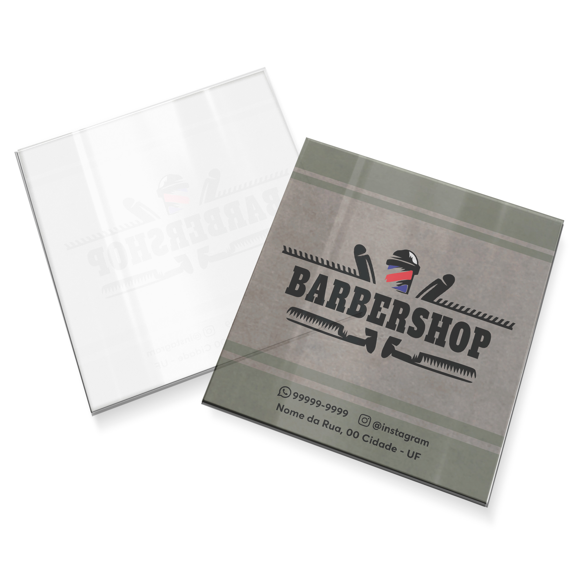 Postais Pvc 0,30mm Tránslucido Sem Tinta Branca (91x102mm)