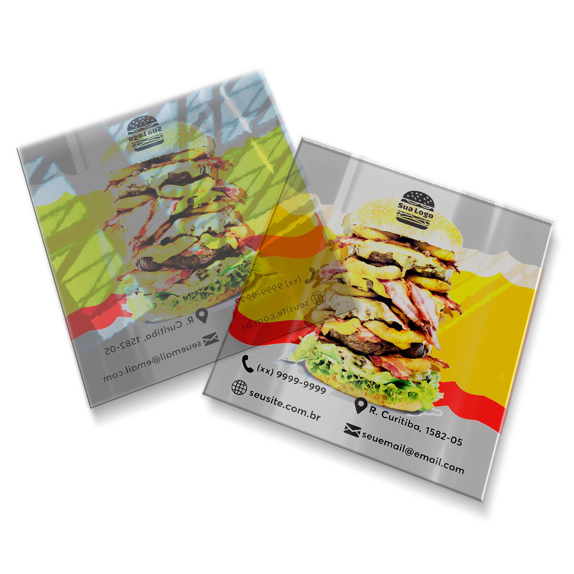 Postais Pvc 0,30mm Transparente Sem Tinta Branca (91x102mm)