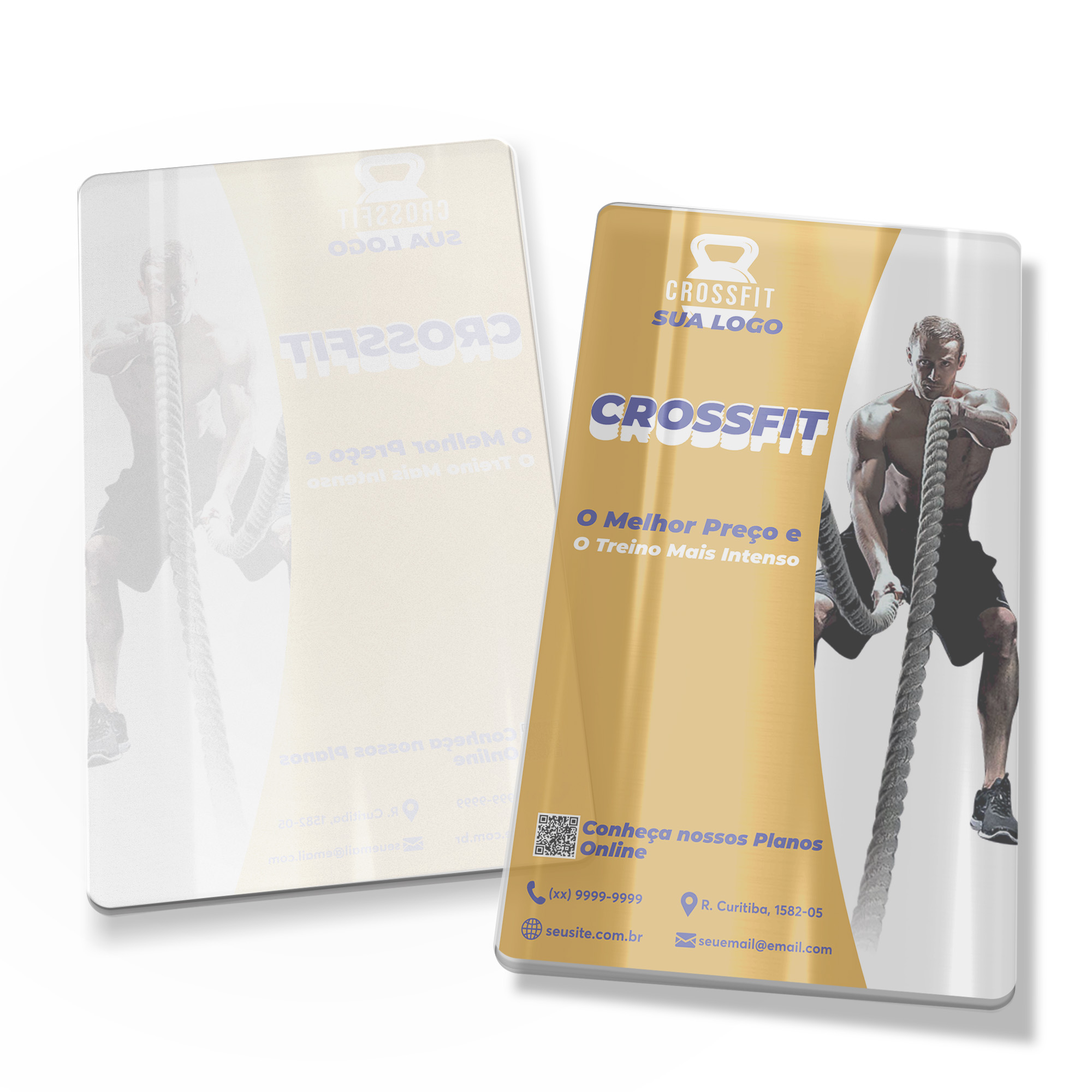 Postais Pvc 0,30mm Tránslucido Sem Tinta Branca (91x153mm)