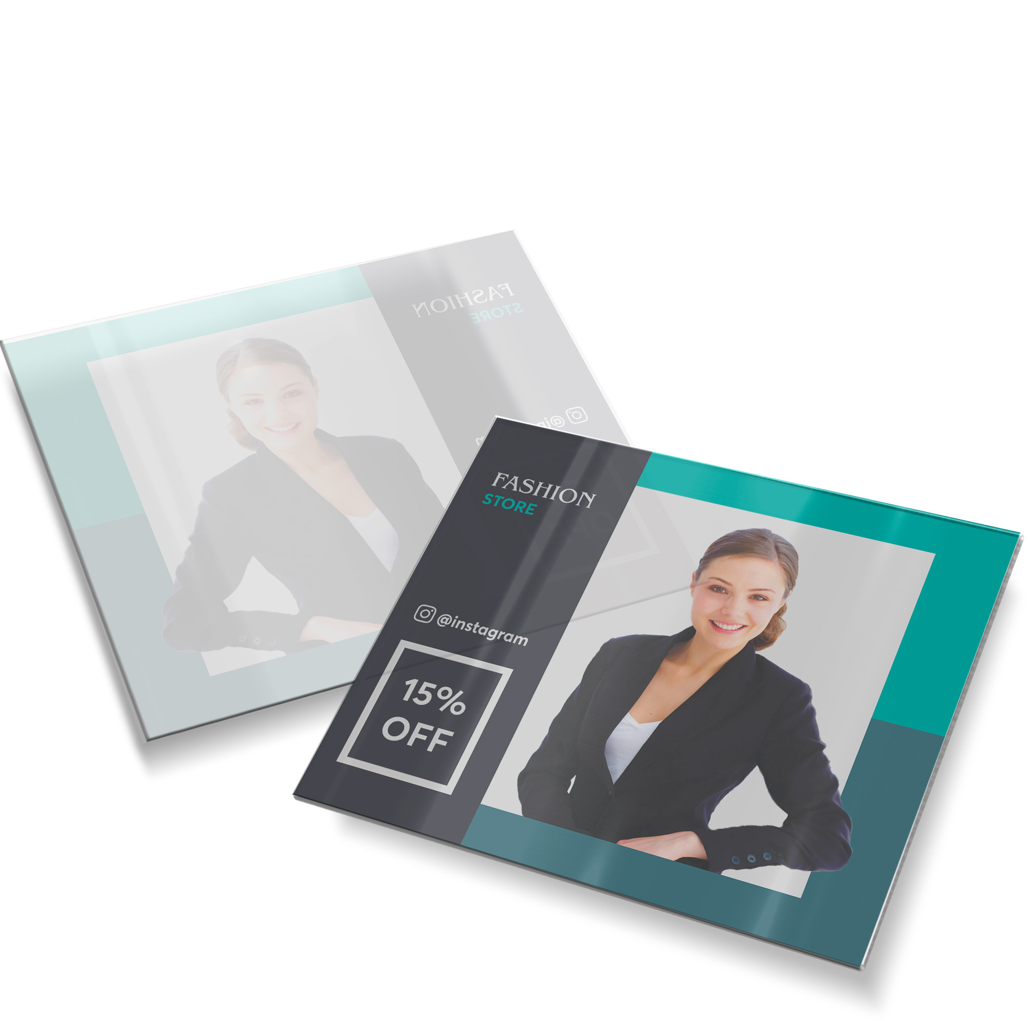 Postais Pvc 0,30mm Tránslucido Sem Tinta Branca (182x153mm)