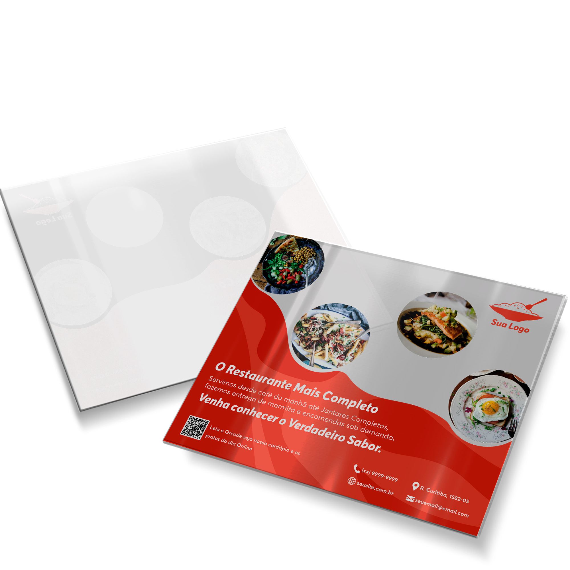 Postais Pvc 0,30mm Tránslucido Com Tinta Branca (182x153mm)