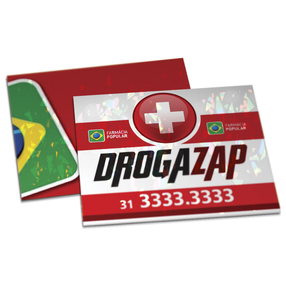 Postais Couchê 300g Laminação Holográfica Frente e Verso (182x153mm)