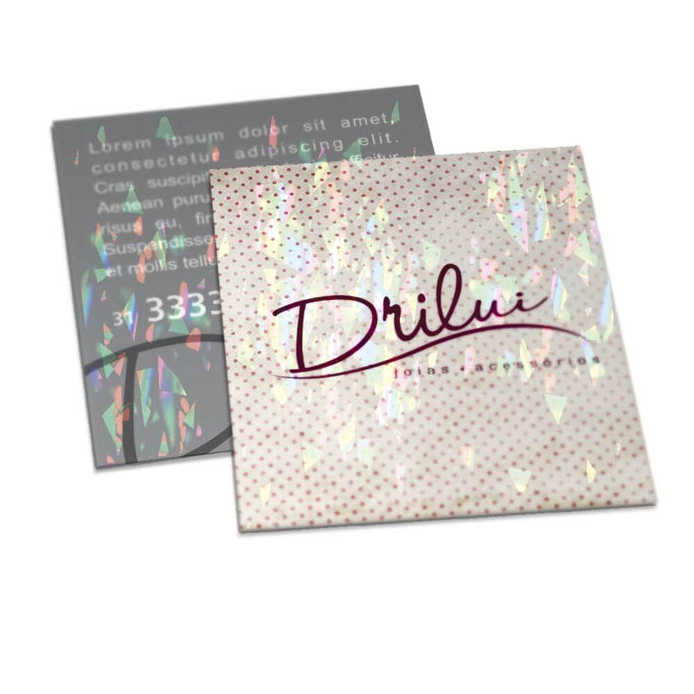 Postais Couchê 250g Laminação Holográfica Frente e Verso (91x102mm)