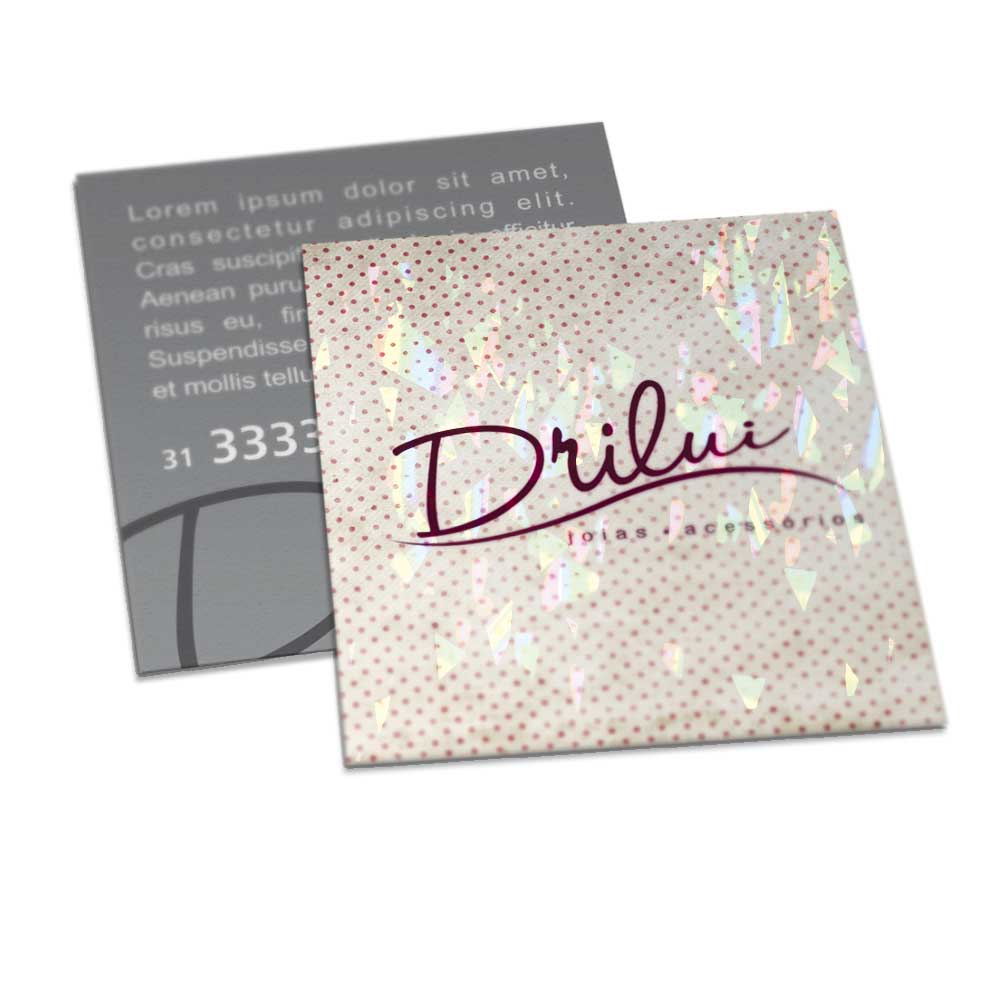 Postais Couchê 250g Laminação Holográfica Frente (91x102mm)