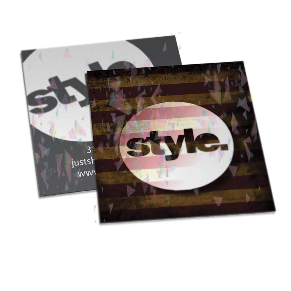 Postais Couchê 250g Laminação Holográfica Frente e Verso (91x102mm)