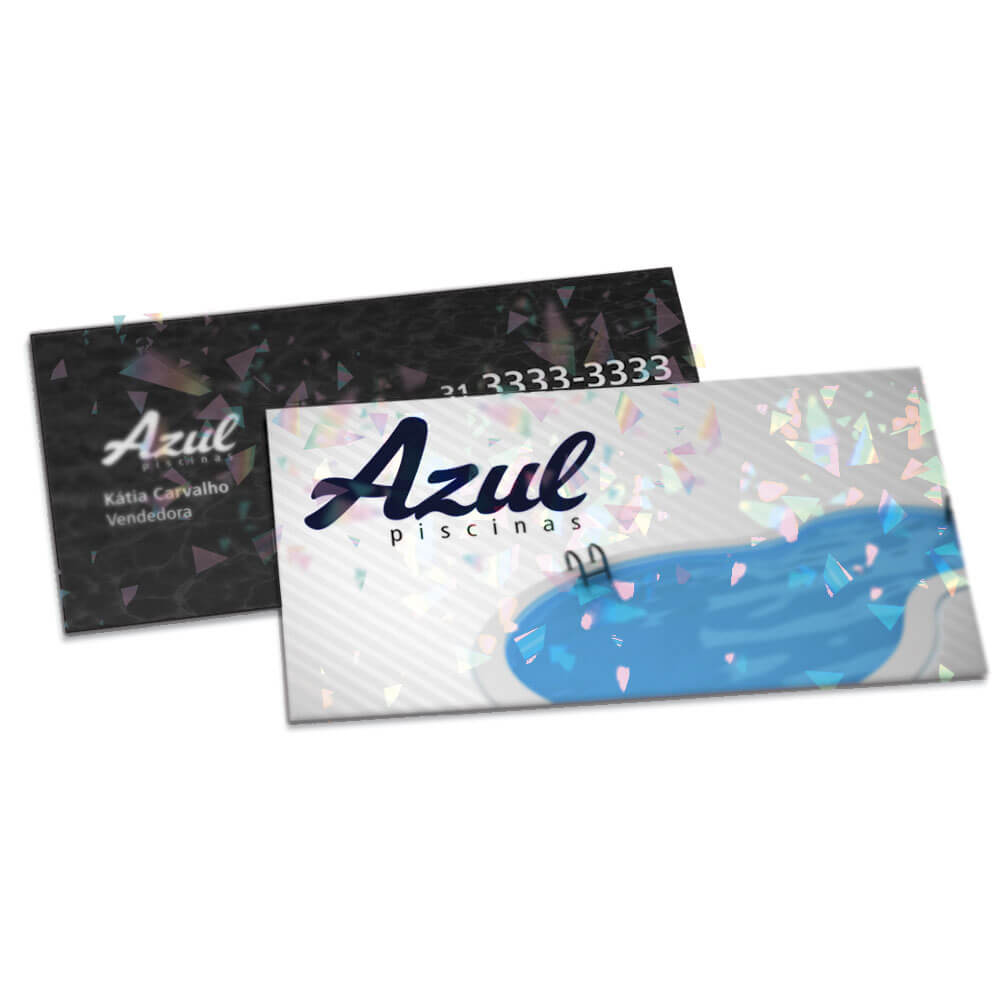 Postais Couchê 250g Laminação Holográfica Frente e Verso (182x102mm)
