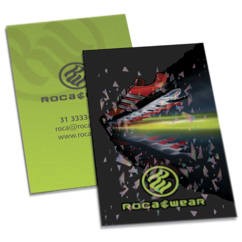 Postais Couchê 300g Laminação Holográfica Frente (91x153mm)