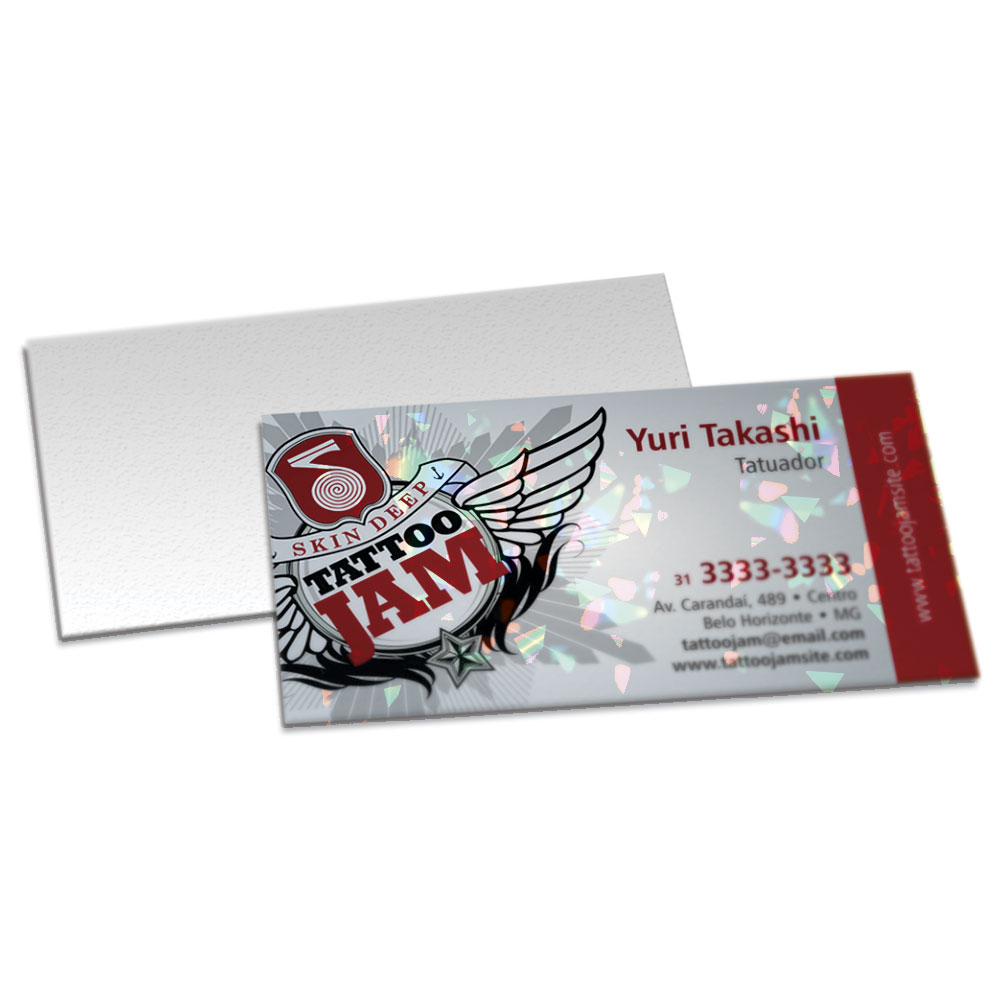 Postais Couchê 300g Laminação Holográfica Frente (182x102mm)