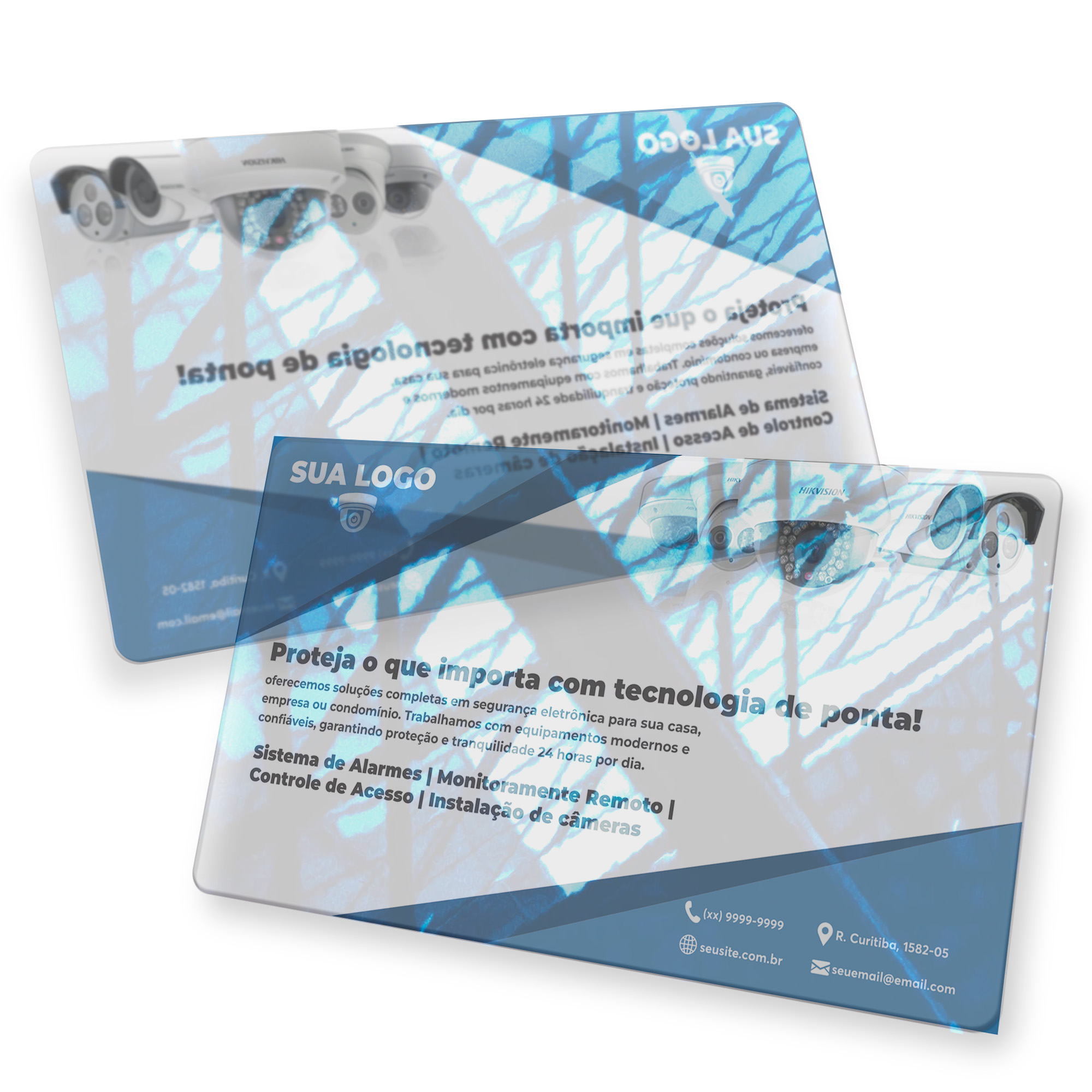 Postais Pvc 0,30mm Transparente Sem Tinta Branca (182x102mm)