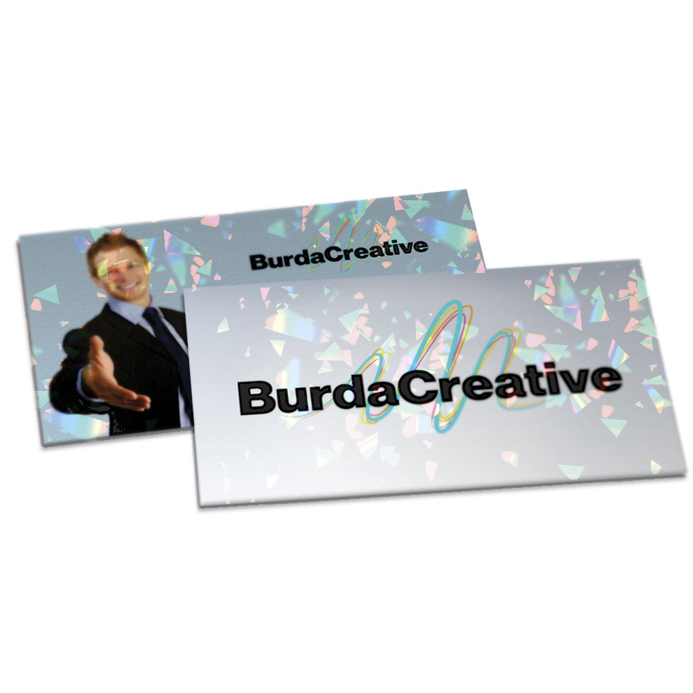 Postais Couchê 300g Laminação Holográfica Frente e Verso (182x102mm)