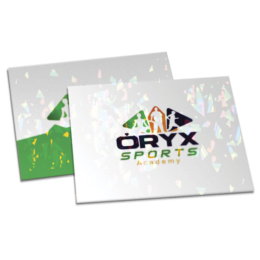 Postais Couchê 300g Laminação Holográfica Frente e Verso (182x153mm)