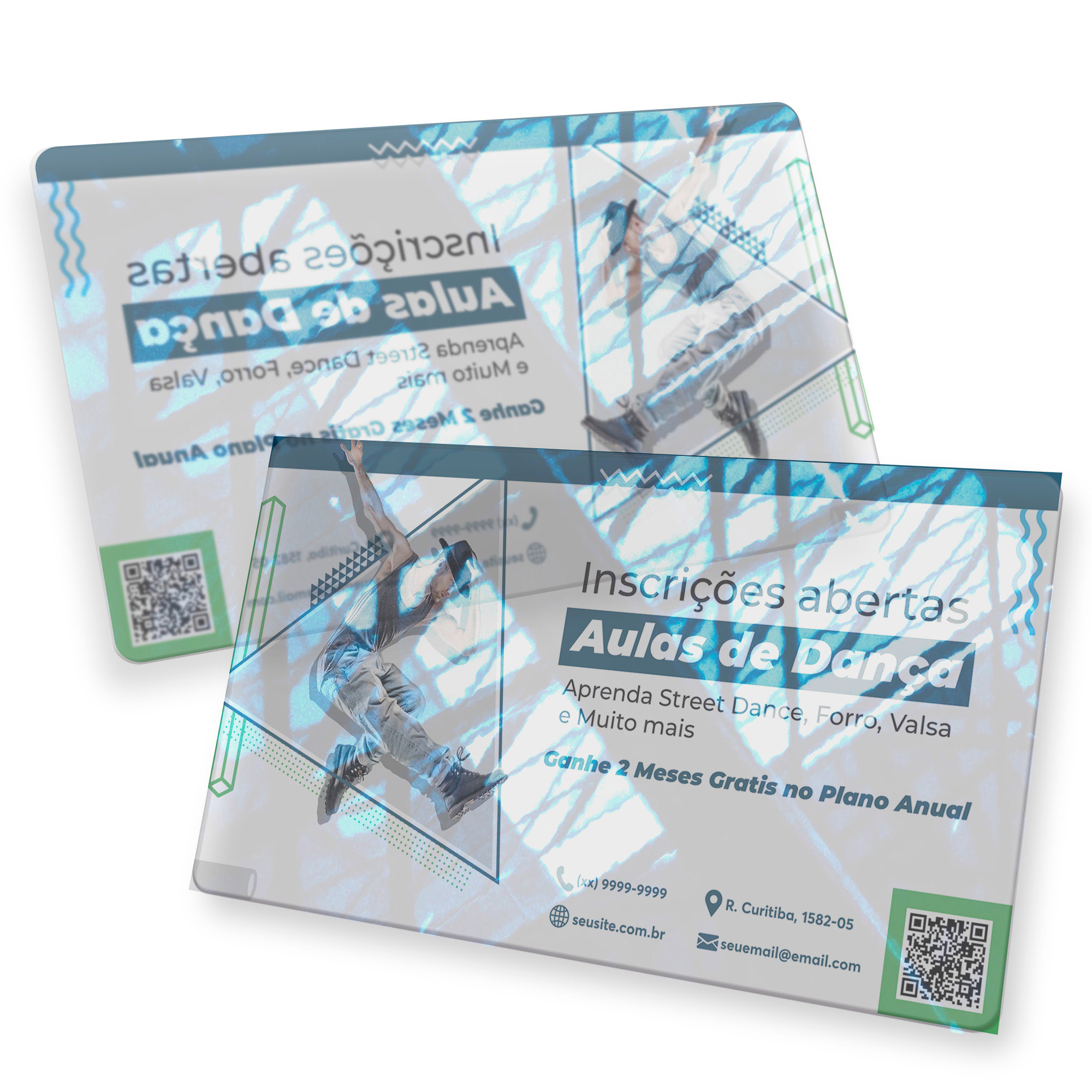 Postais Pvc 0,30mm Transparente Sem Tinta Branca (182x102mm)