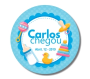 Etiquetas Padrão Redondo Papel (53x53mm)