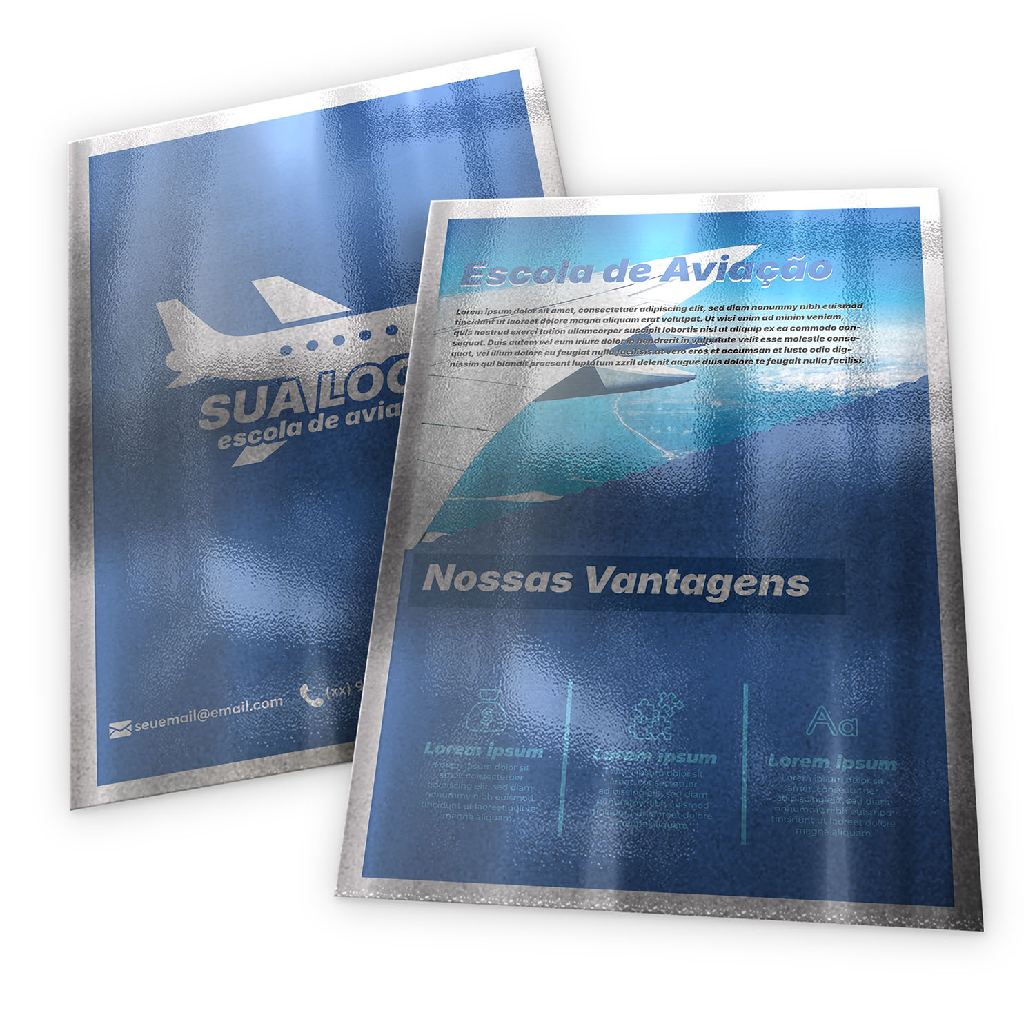 Folhas Avulsas Papéis Especiais Silver Lux 300g