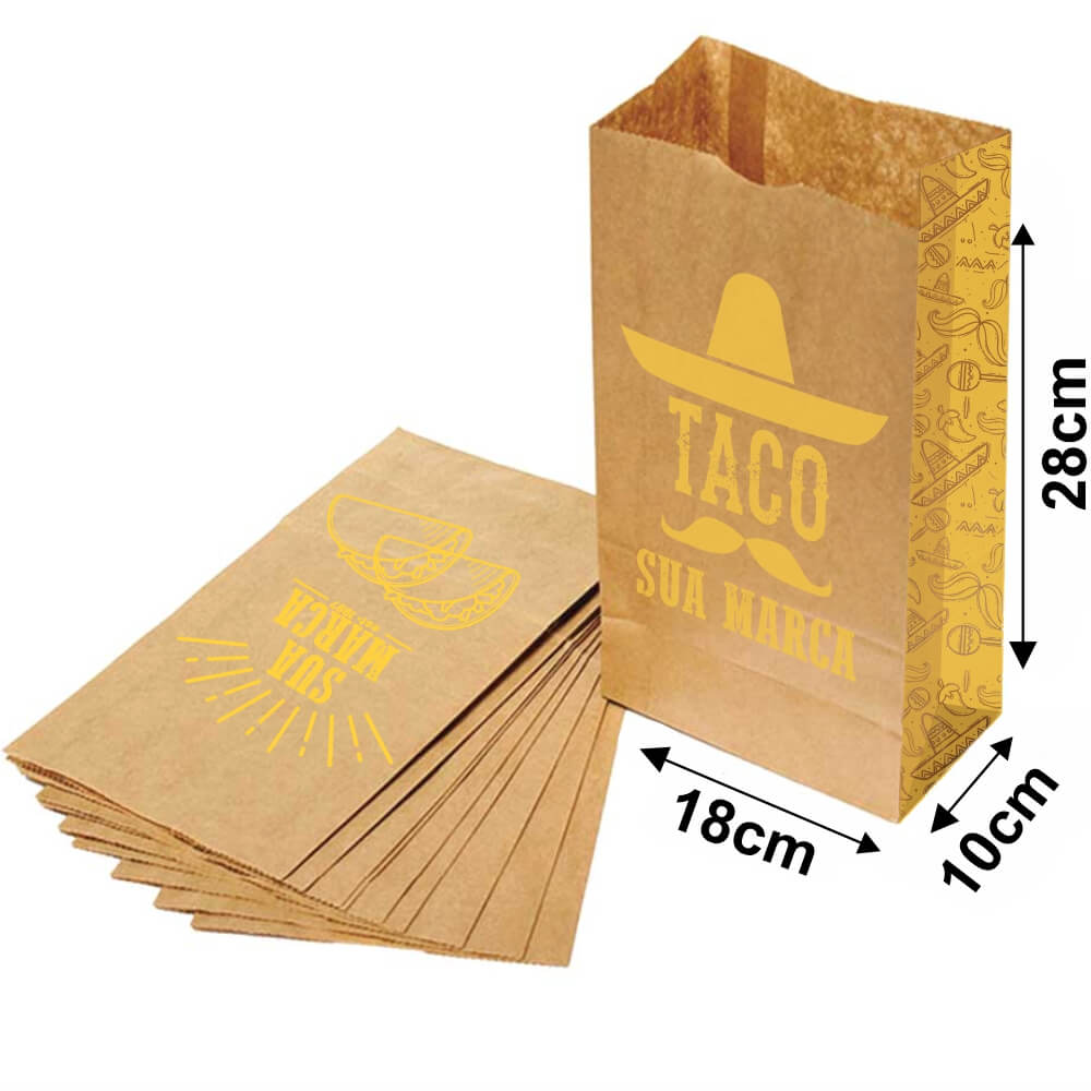 Saco Para Delivery 80g 1x0 Tamanho P (180x280mm)