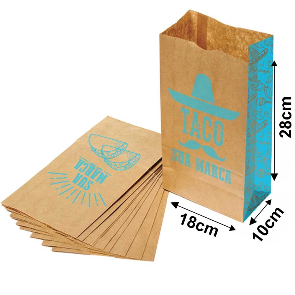 Saco Para Delivery 80g 1x0 Tamanho P (180x280mm)