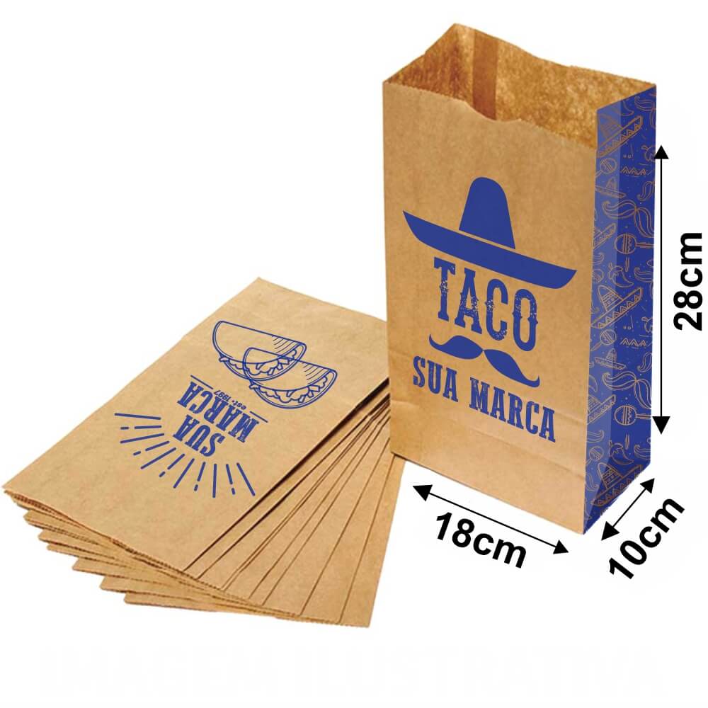 Saco Para Delivery 80g 1x0 Tamanho P (180x280mm)