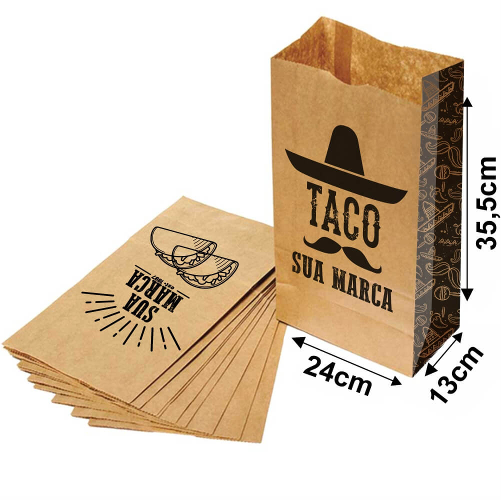 Saco Para Delivery 80g 1x0 Tamanho M (240x355mm)