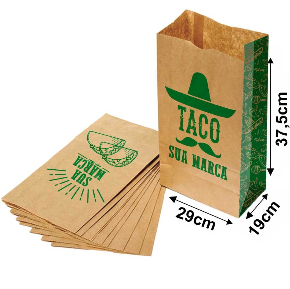 Saco Para Delivery 80g 1x0 Tamanho GG (290x375mm)