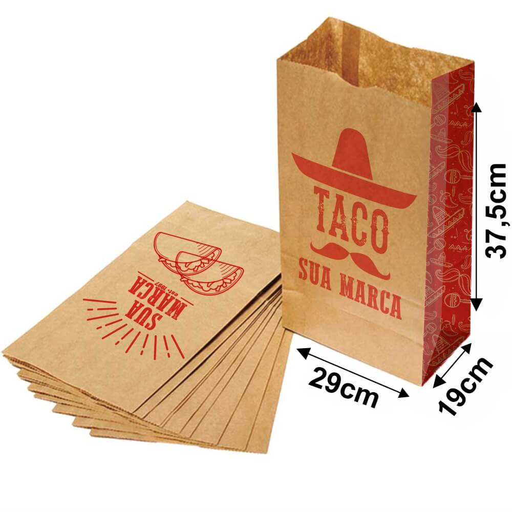 Saco Para Delivery 80g 1x0 Tamanho GG (290x375mm)