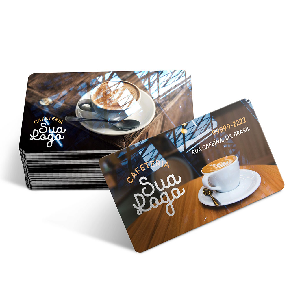 Cartões De Visita Pvc 0,50mm Premium Branco