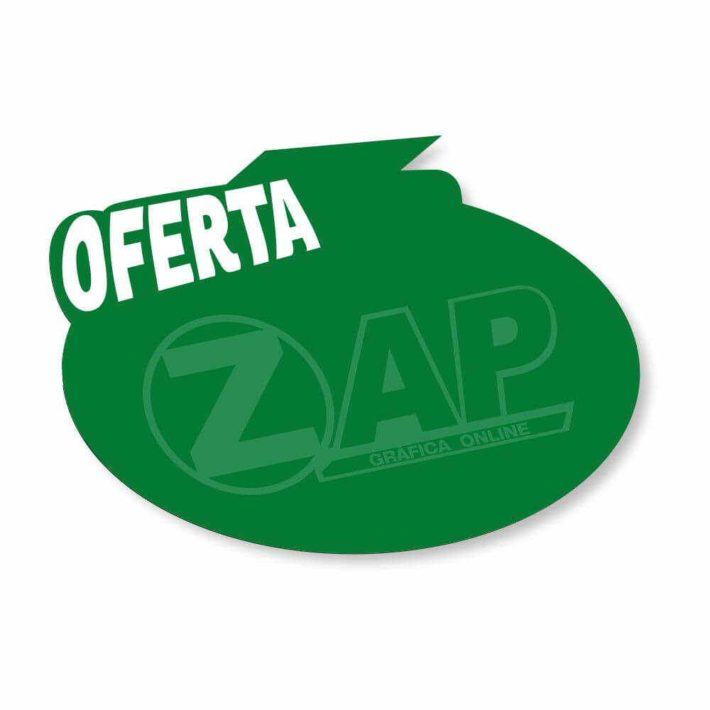 Splash Gondola Pvc 0,50mm Premium Branco Oval (200x230mm)