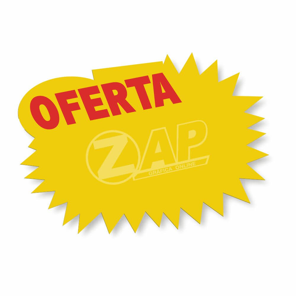 Splash Gondola Pvc 0,50mm Premium Branco Oval Explosão (230x280mm)