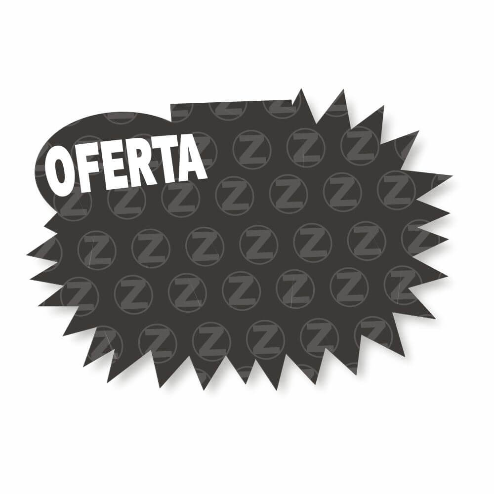 Splash Gondola Pvc 0,50mm Premium Branco Oval Explosão (200x230mm)