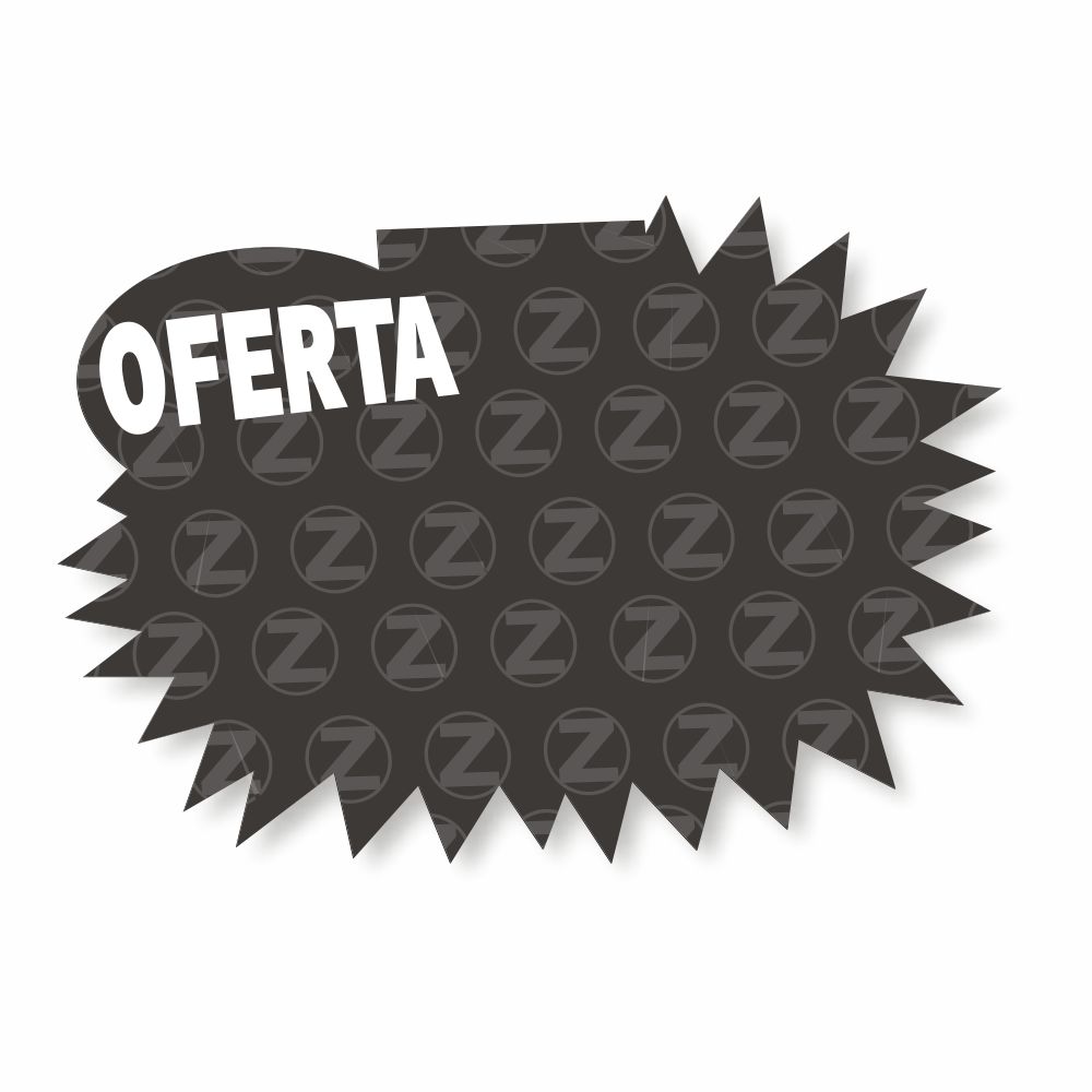 Splash Gondola Pvc 0,50mm Premium Branco Oval Explosão (150x120mm)