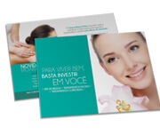 Postais Couchê 300g Laminação Fosca e Verniz Localizado Frente (182x153mm)