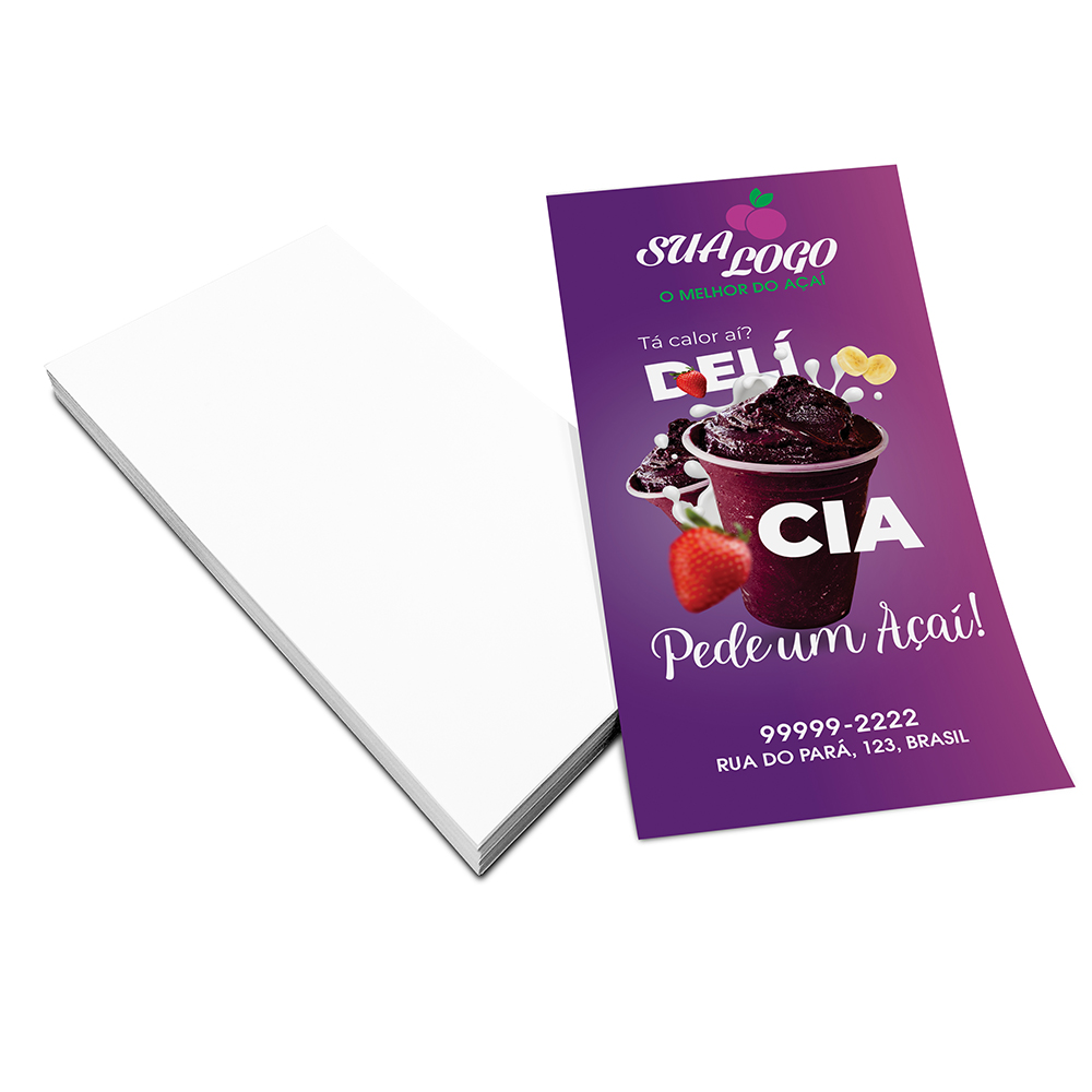 Filipetas Couchê Brilho 90g (100x200mm)