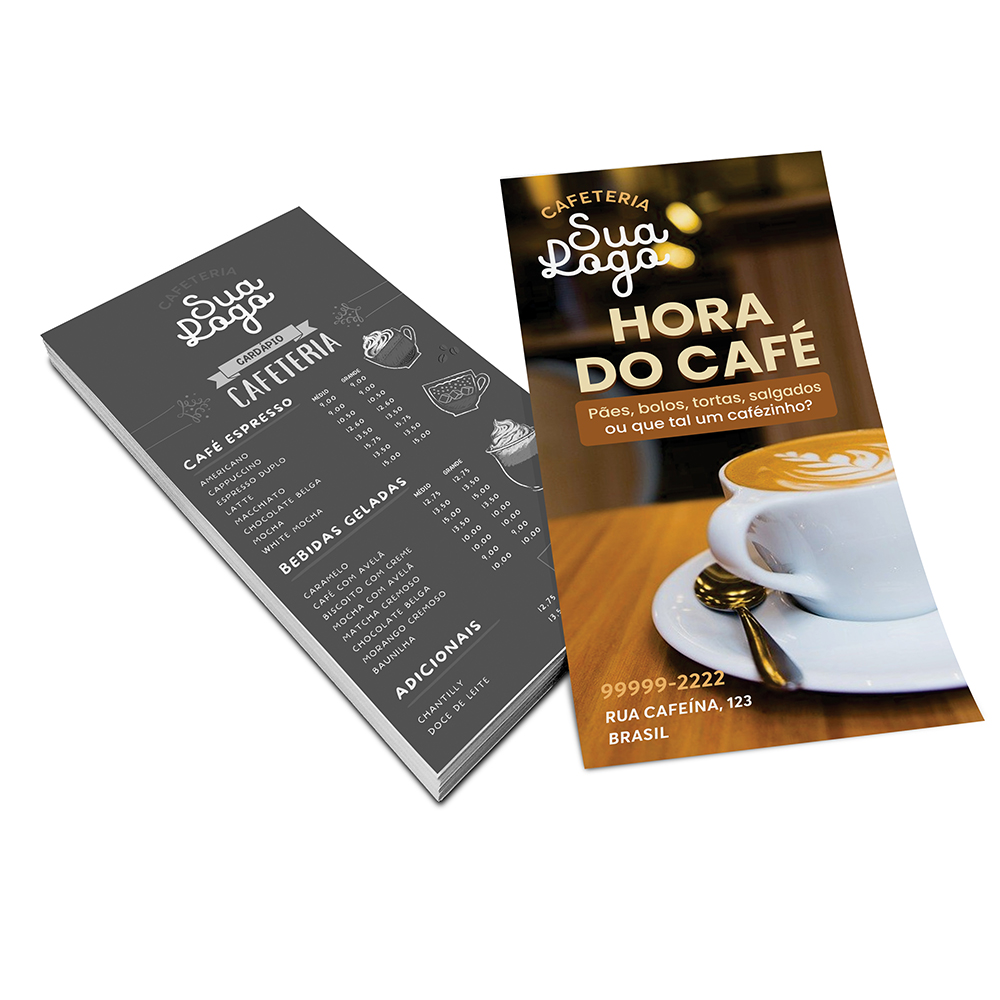 Filipetas Couchê Brilho 90g (100x200mm)