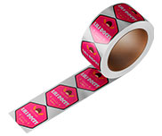 Rótulo Bobina Bopp Metalizado Cola Acrílica 120g (45x75mm)