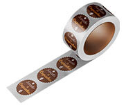 Rótulo Bobina Bopp Metalizado Cola Acrílica 120g (45x45mm)