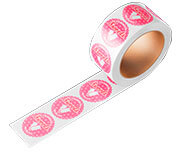 Rótulo Bobina Bopp Transparente Cola Acrílica 120g (65x65mm)